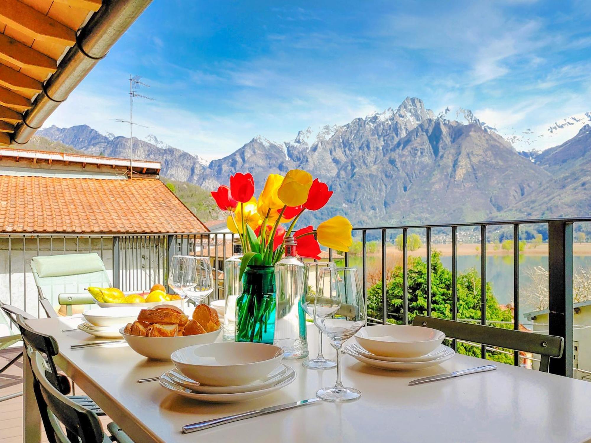 Dascio Dolce Ferienwohnung Panorama Balkon Am See Exterior foto